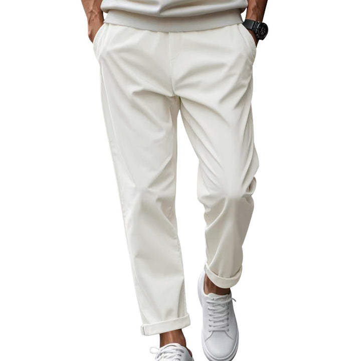 Herren elegante Chino-Hose mit bequemem Bund und modischem Schnitt Echoarchiv
