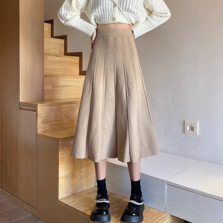 Damen Eleganter Plisseerock mit hohem Taillenschnitt Echo Archiv