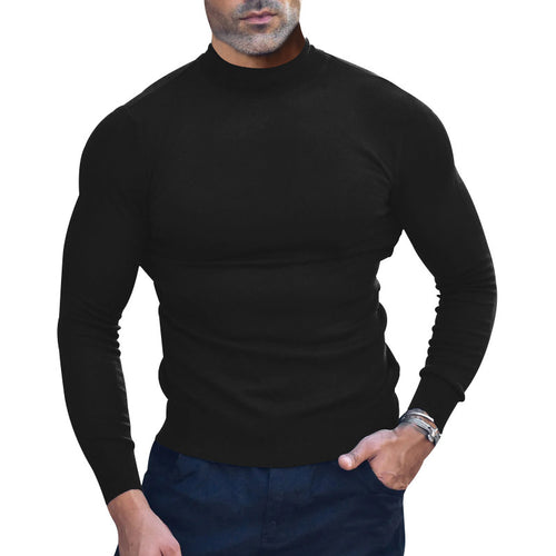 Herren nan körperbetonter Feinstrickpullover mit engem Rundhalsausschnitt Echo Archiv