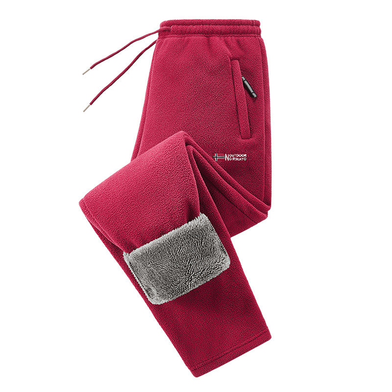 Herren Thermo-Fleece-Set mit Kapuzenjacke, Sherpa-gefüttert und elastischer Jogginghose – Marzano
