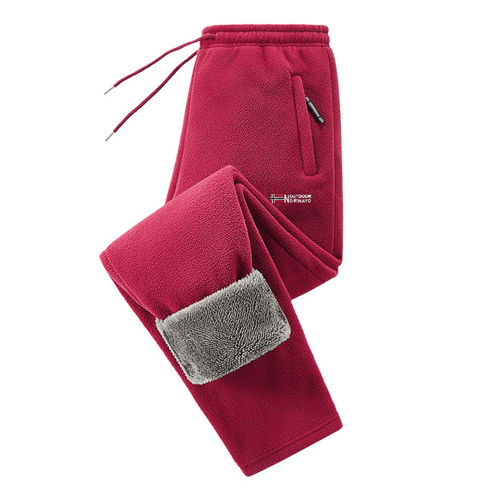 Herren Thermo-Fleece-Set mit Kapuzenjacke, Sherpa-gefüttert und elastischer Jogginghose – Marzano
