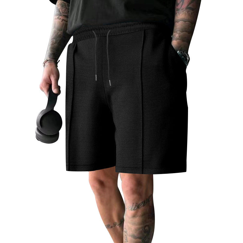 Herren atmungsaktive Fitness-Shorts mit elastischem Bund und Seitentaschen Echoarchiv