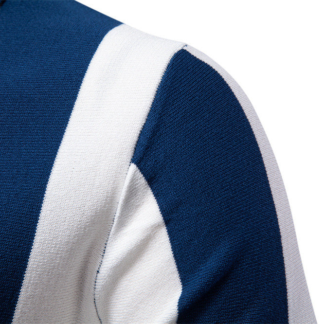 Herren Polo-Shirt mit modernem Streifenmuster und hochwertiger Baumwollmischung Echoarchiv