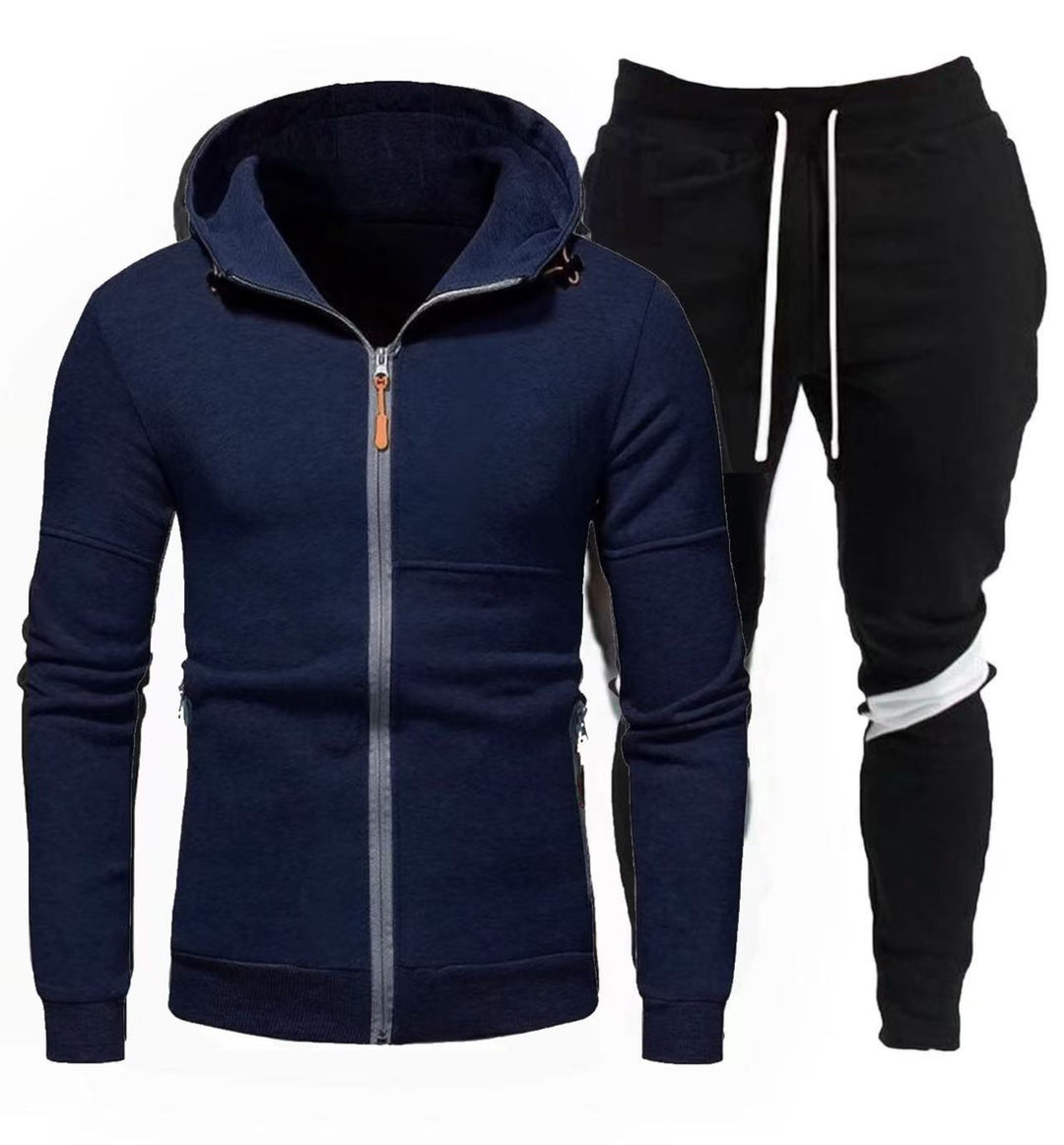 Herren sportliche Kapuzenjacke mit praktischem Reißverschluss und Jogginghose Echoarchiv