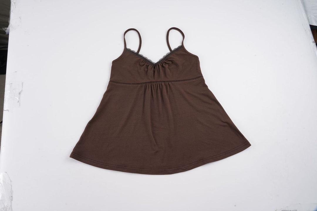 Damen Bustieroberteil mit eleganten Spitzeinsätzen und locker fallendem Schnitt Echo Archiv