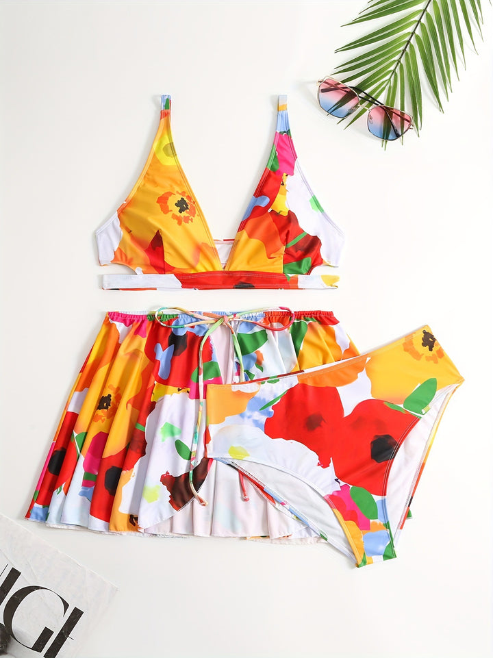 Damen Bikini-Set mit schickem Rock Echo Archiv