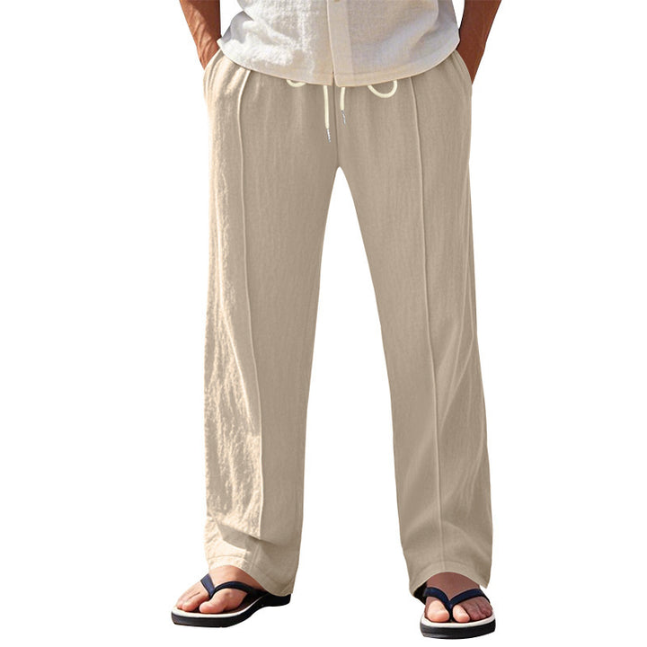 Herren Legere Strandhose mit elastischem Bund und seitlichen Taschen Echoarchiv