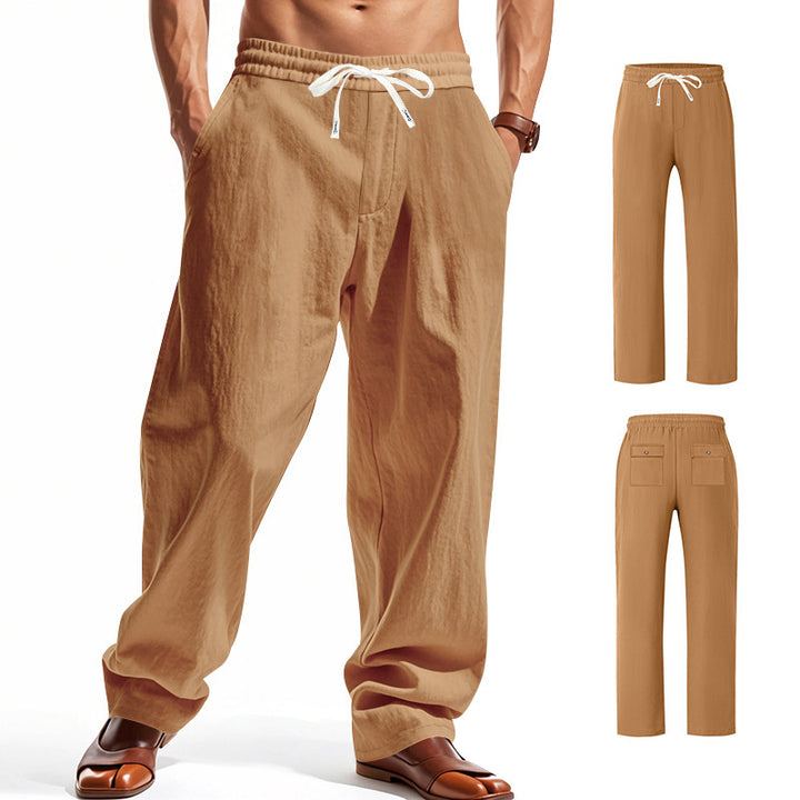 Herren lässige Sommerhose mit elastischem Bund und praktischen Seitentaschen Echoarchiv