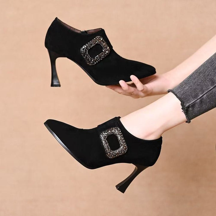 Damen Elegante Stiefeletten mit Glitzerakzenten Echo Archiv