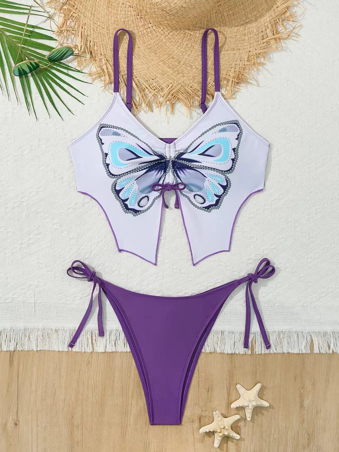 Damen Bikiniset mit verspieltem Schmetterlingsdesign Echo Archiv