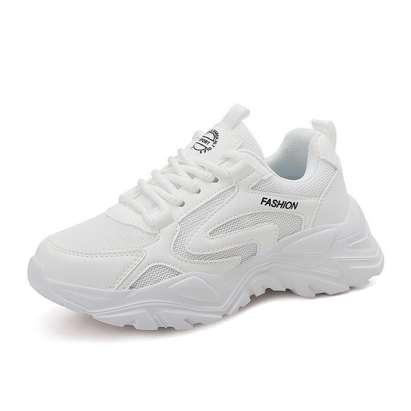 Damen nan voluminöser Plateau-Lifestyle-Sneaker mit Mesh- und Kunstledermix, gepolsterter Ferse und profiliertem Dämpfungssockel Echo Archiv
