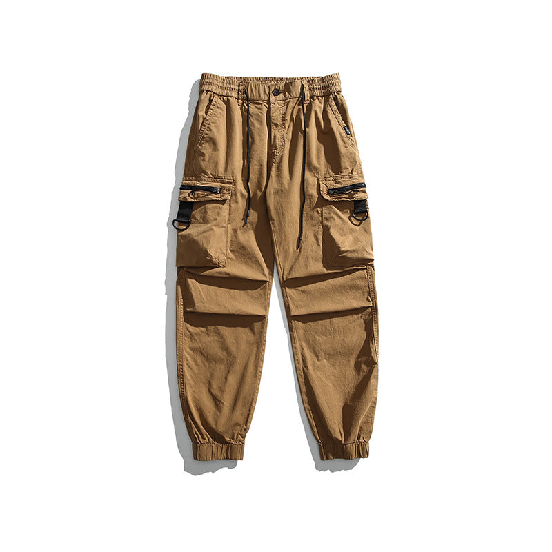 Herren Multifunktionale Cargo-Jogginghose mit D-Ringen, Reißverschluss‑Klappen und elastischen Bündchen Echo Archiv
