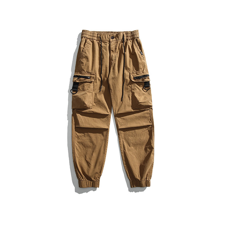 Herren Multifunktionale Cargo-Jogginghose mit D-Ringen, Reißverschluss‑Klappen und elastischen Bündchen Echo Archiv