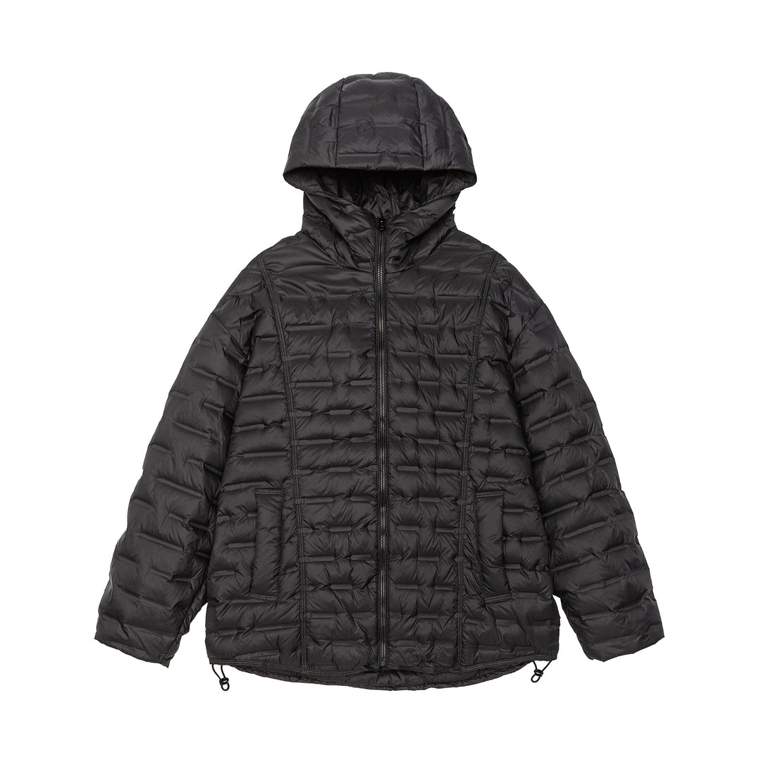 Herren Ultraleichte Stepp-Isolationsjacke mit Kapuze und verstellbarem Saum Echoarchiv