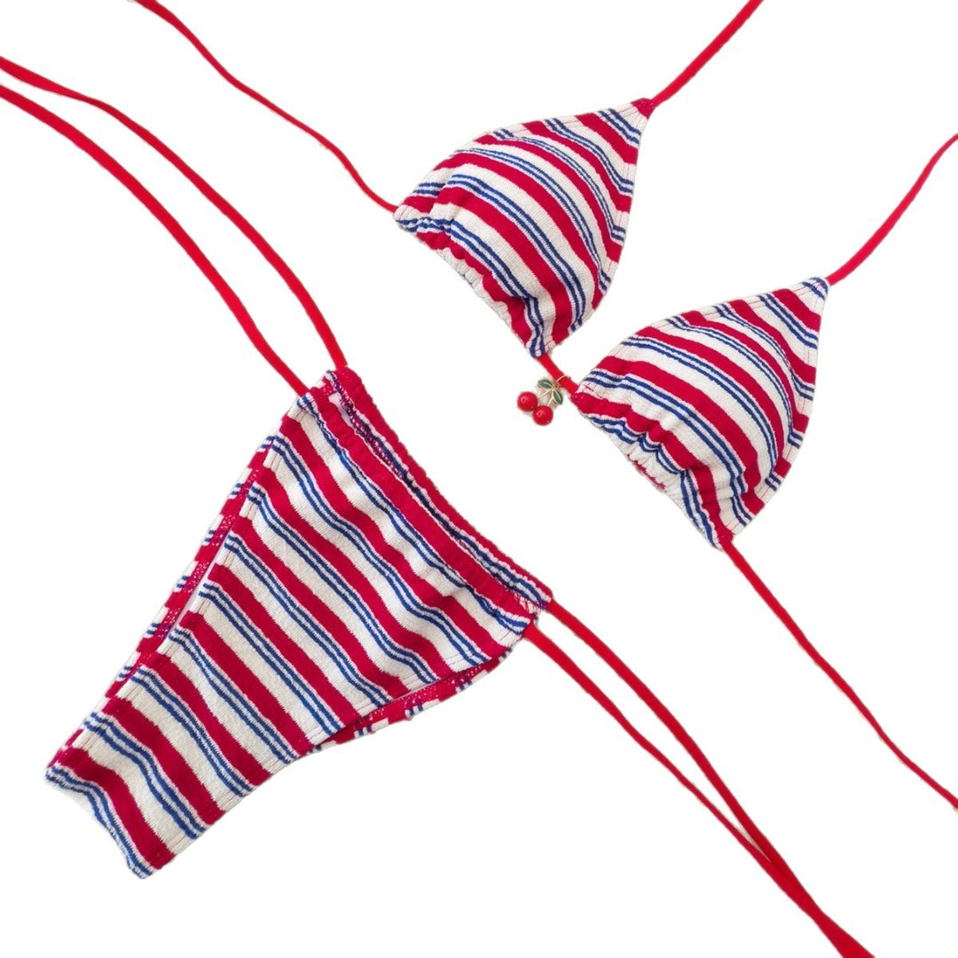 Damen Triangel-Bikini mit niedlichen Rüschendetails Echo Archiv