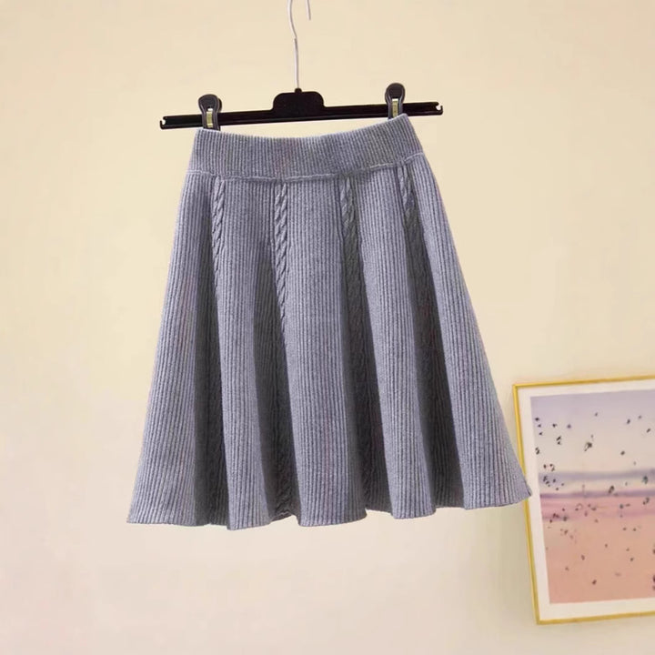 Damen Wadenlanger Strickrock mit Zopfmuster Echo Archiv