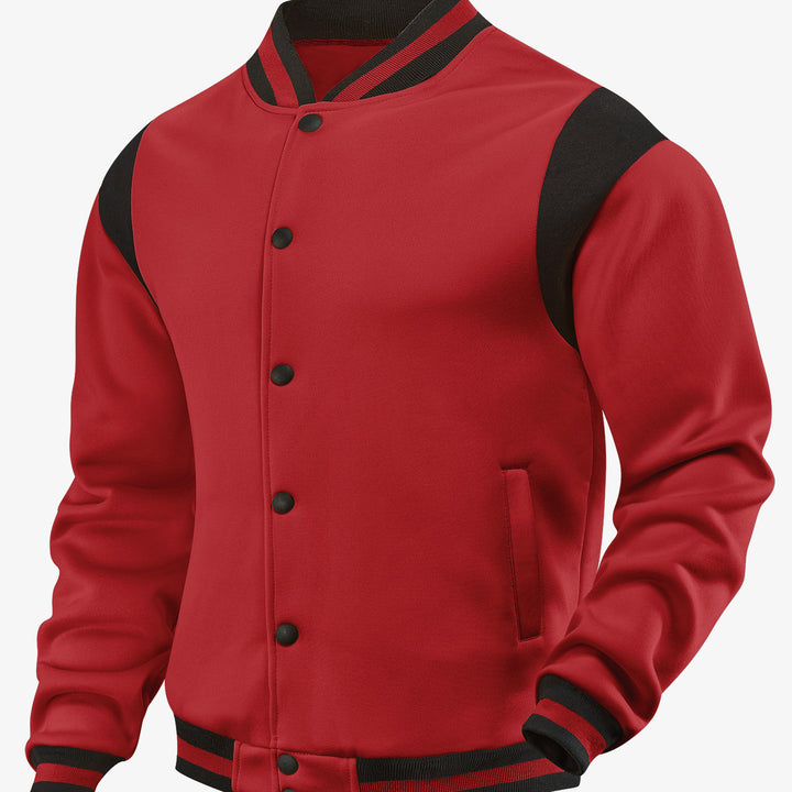 Herren Baseballjacke mit kontrastierenden Ärmeln Echoarchiv