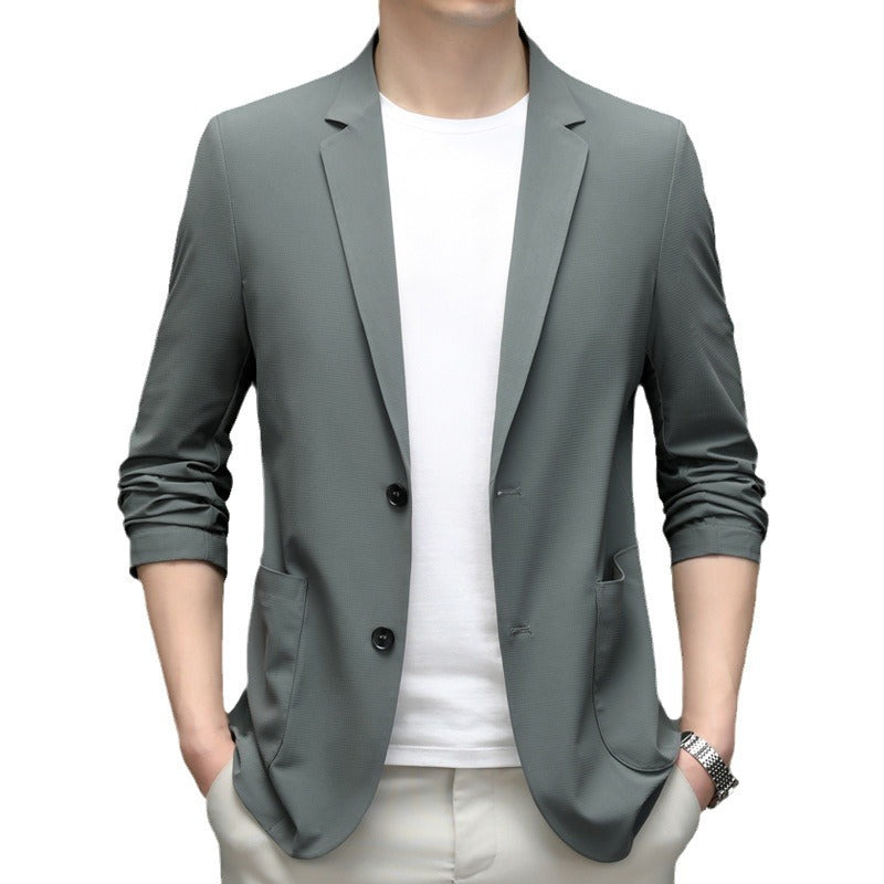 Herren eleganter Blazer mit strukturierter Oberfläche und modernen Akzenten Echoarchiv