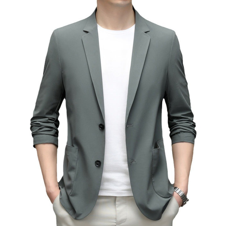 Herren eleganter Blazer mit strukturierter Oberfläche und modernen Akzenten Echoarchiv