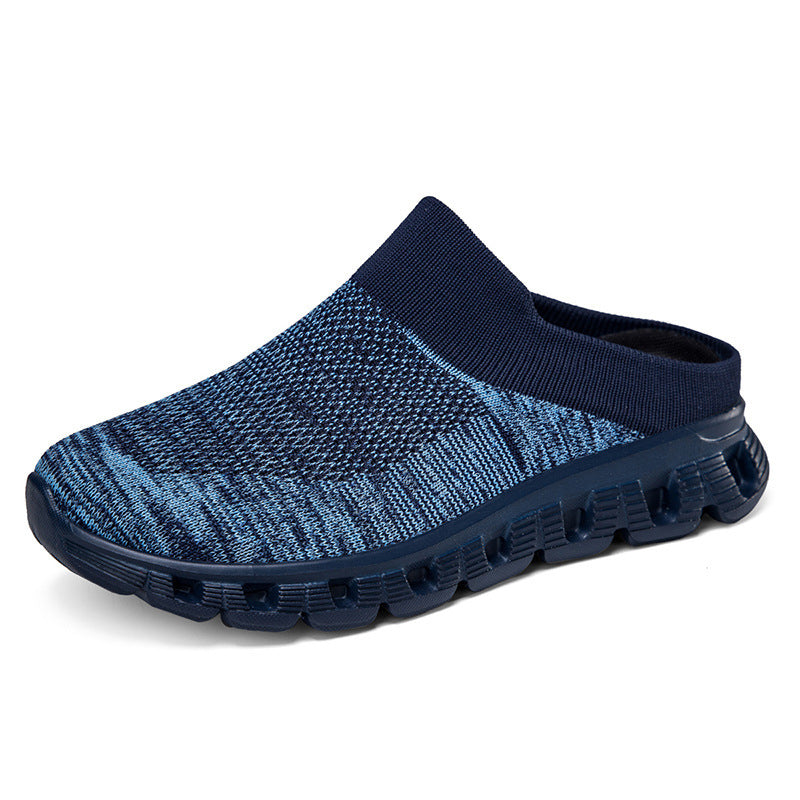Unisex nan leichter Reiseschlupf-Mule mit gelochter Luftkammer-Sohle und sockenähnlichem Strickschaft Echo Archiv