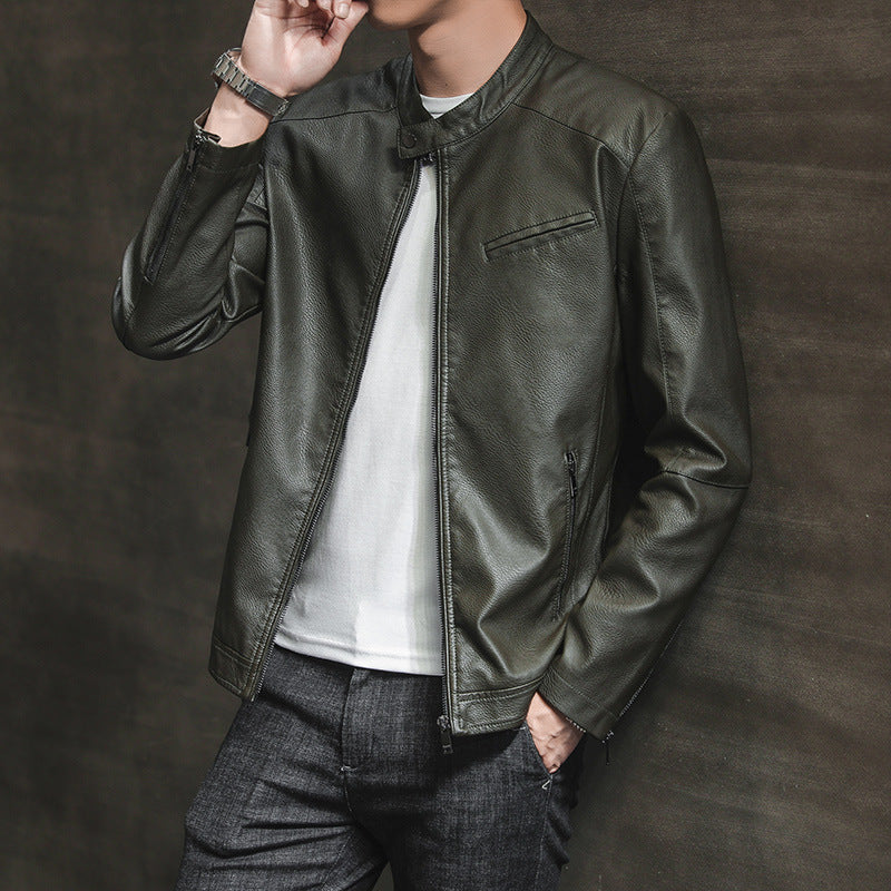 Herren Moderne Kunstlederjacke Echo Archiv