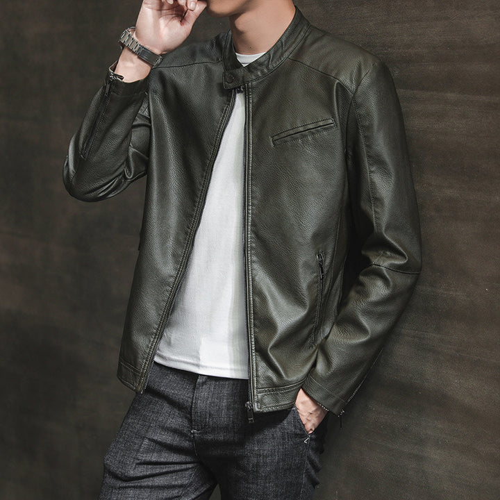 Herren Moderne Kunstlederjacke Echo Archiv