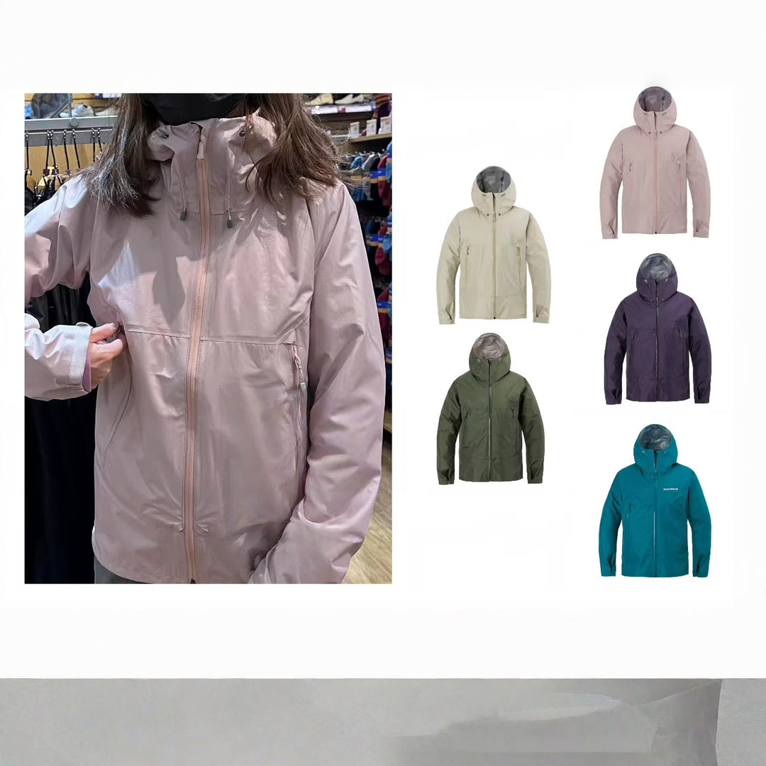 Herren Leichte atmungsaktive zweilagige Regen‑Softshelljacke mit verstellbarer Kapuze und Brusttasche Echoarchiv