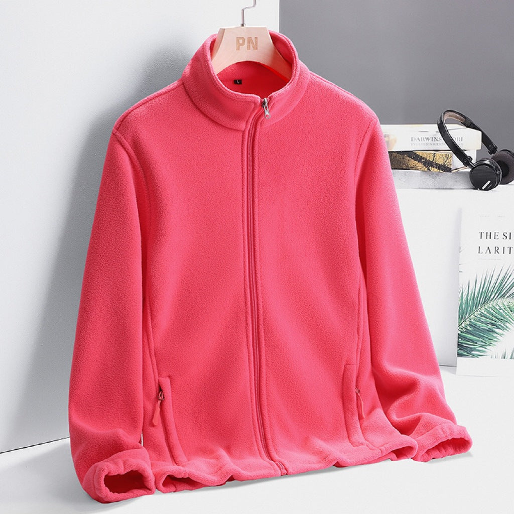 Damen Modische Fleecejacke mit hohem Kragen Echo Archiv