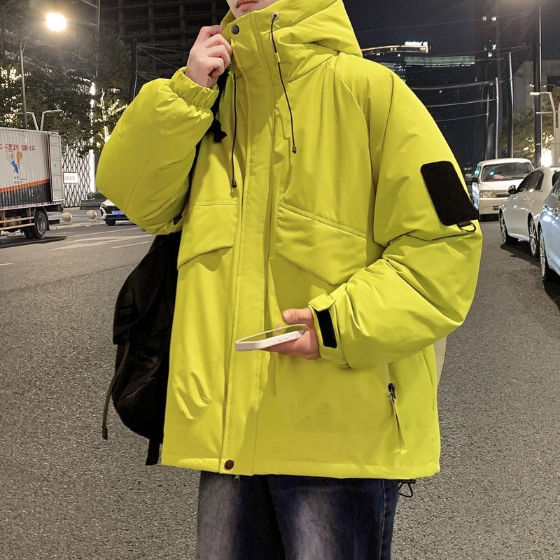 Herren isolierte Übergangsjacke mit vielseitigen Taschen und verstellbarem Kapuzensystem Echoarchiv