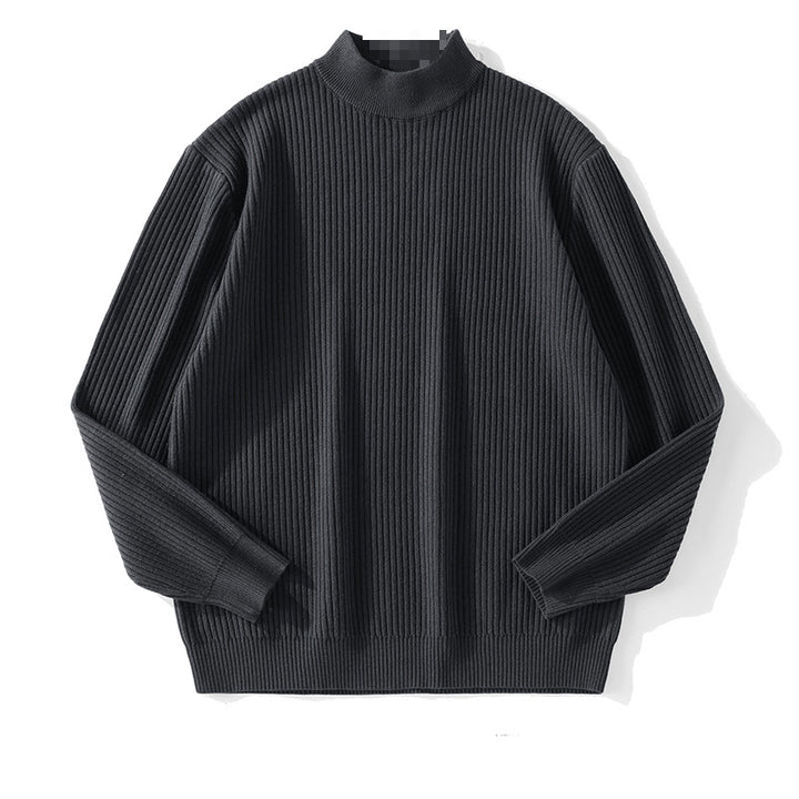 Herren Feinstrickpullover mit Stehkragen – Norvane