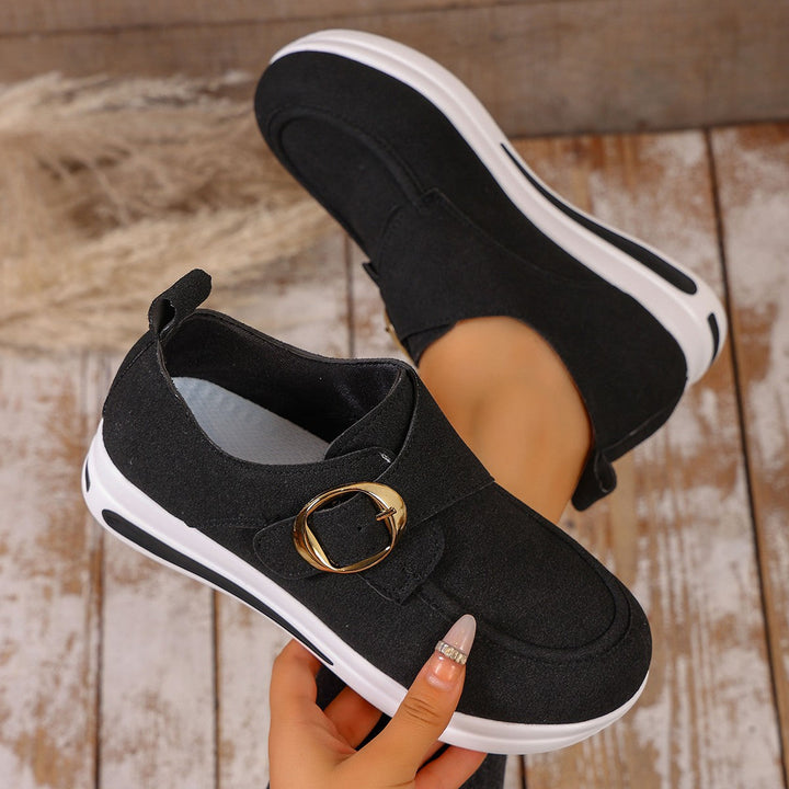 Damen Sneaker mit modischem Schnallenverschluss und bequemer Sohle Echo Archiv