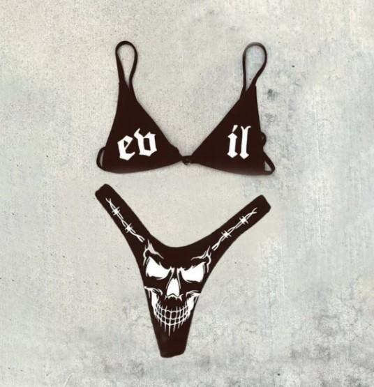 Damen Bikini-Set mit aufregendem Grafikdesign Echo Archiv