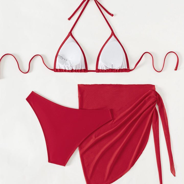 Damen Triangel-Bikini mit floralen Mustern und seitlichem Wickelelement Echo Archiv