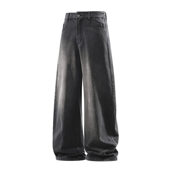 Damen Weite Jeanshose mit hohem Bund, elastischem Taillenbund und Baggy‑Silhouette Echoarchiv