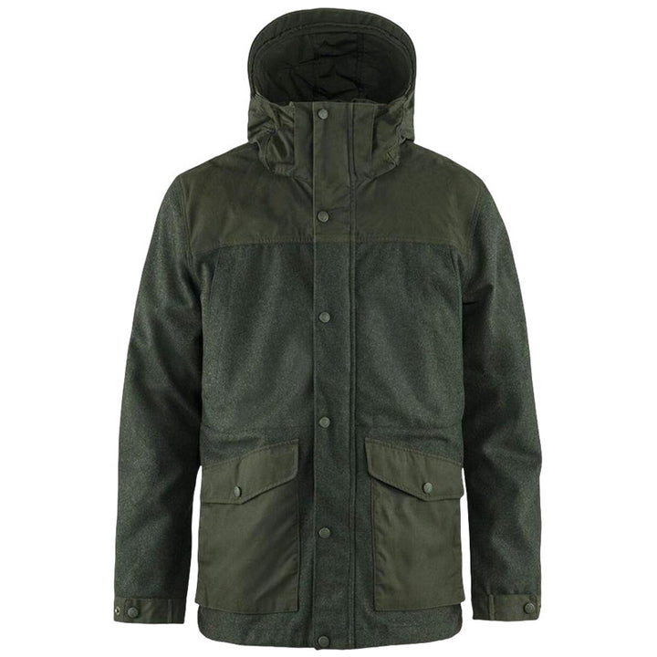 Herren funktionale Parkajacke mit abnehmbarer Kapuze Echoarchiv