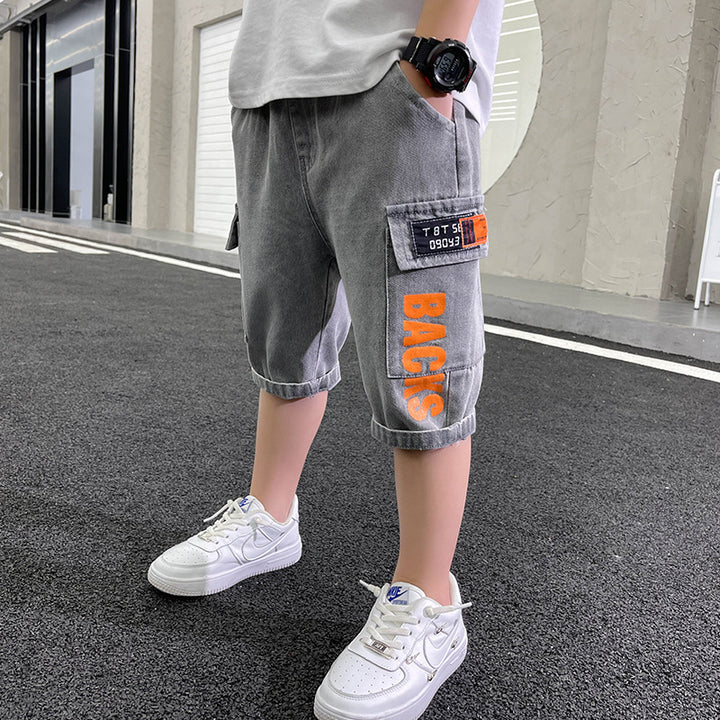 Jungen praktische Cargo-Shorts mit tiefen Taschen Echo Archiv