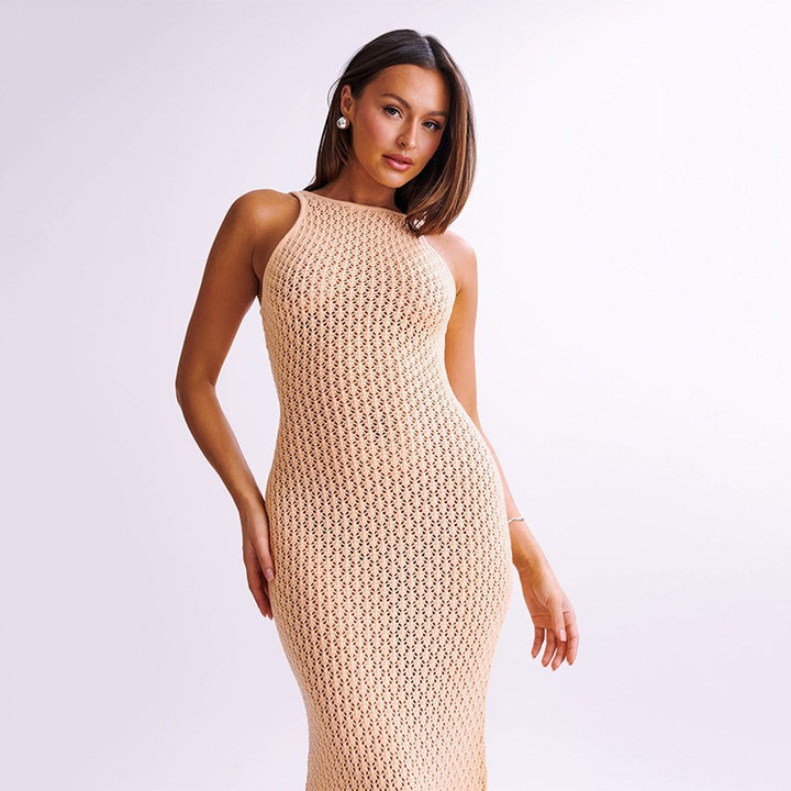 Damen elegantes Häkelkleid mit tiefem Ausschnitt Echo Archiv