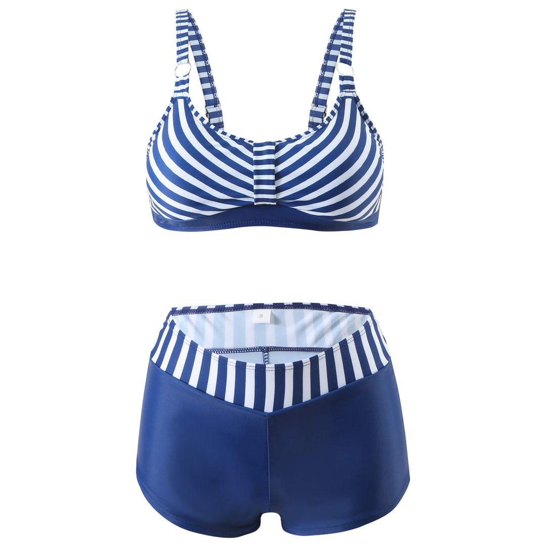 Damen nan sportliches Bikini-Set mit stützendem Bustier-Top und figurformenden Badeshorts Echo Archiv