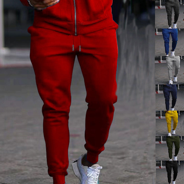 Herren bequeme Bundfalten Jogginghose mit elastischem Bund und praktischen Taschen Echoarchiv