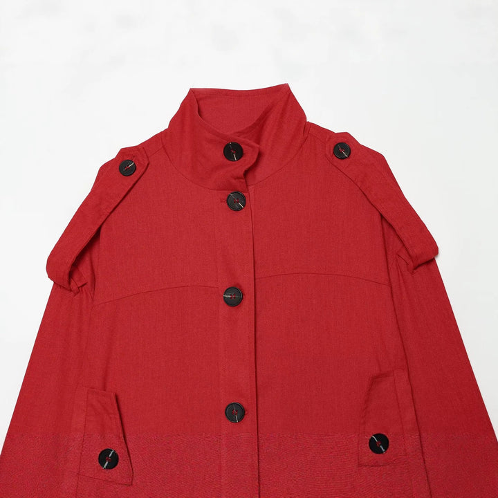 Damen Cropped Übergangsjacke im Field‑Stil mit Stehkragen und Schulterriegeln Echo Archiv
