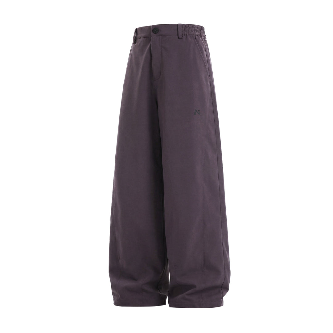 Damen Weite High‑Waist Palazzohose aus Baumwollmix mit elastischem Seitenbund und Bundschlaufen Echo Archiv