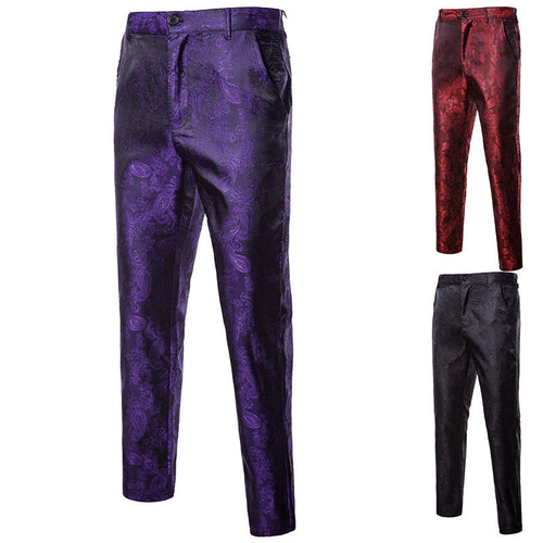 Herren elegante Paisley-Muster Hose Echoarchiv