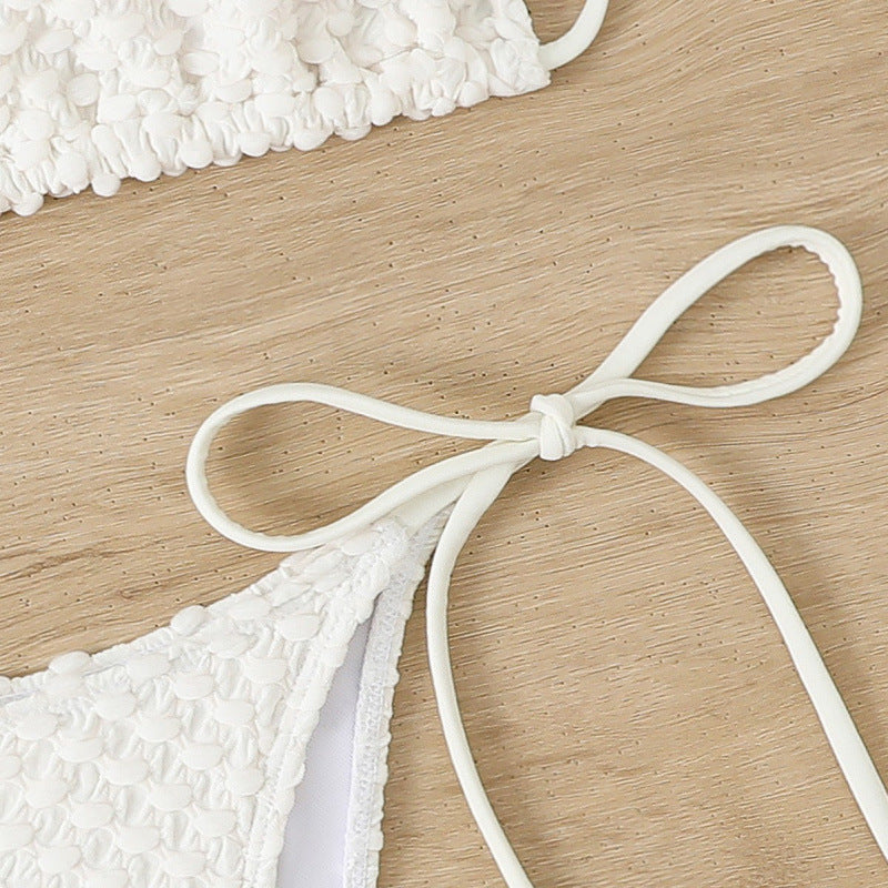 Damen Häkel-Bikini-Set mit verstellbaren Seitenschnüren und einzigartigem Design Echo Archiv