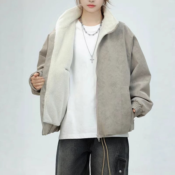 Damen Oversized Kunstlederjacke Echoarchiv