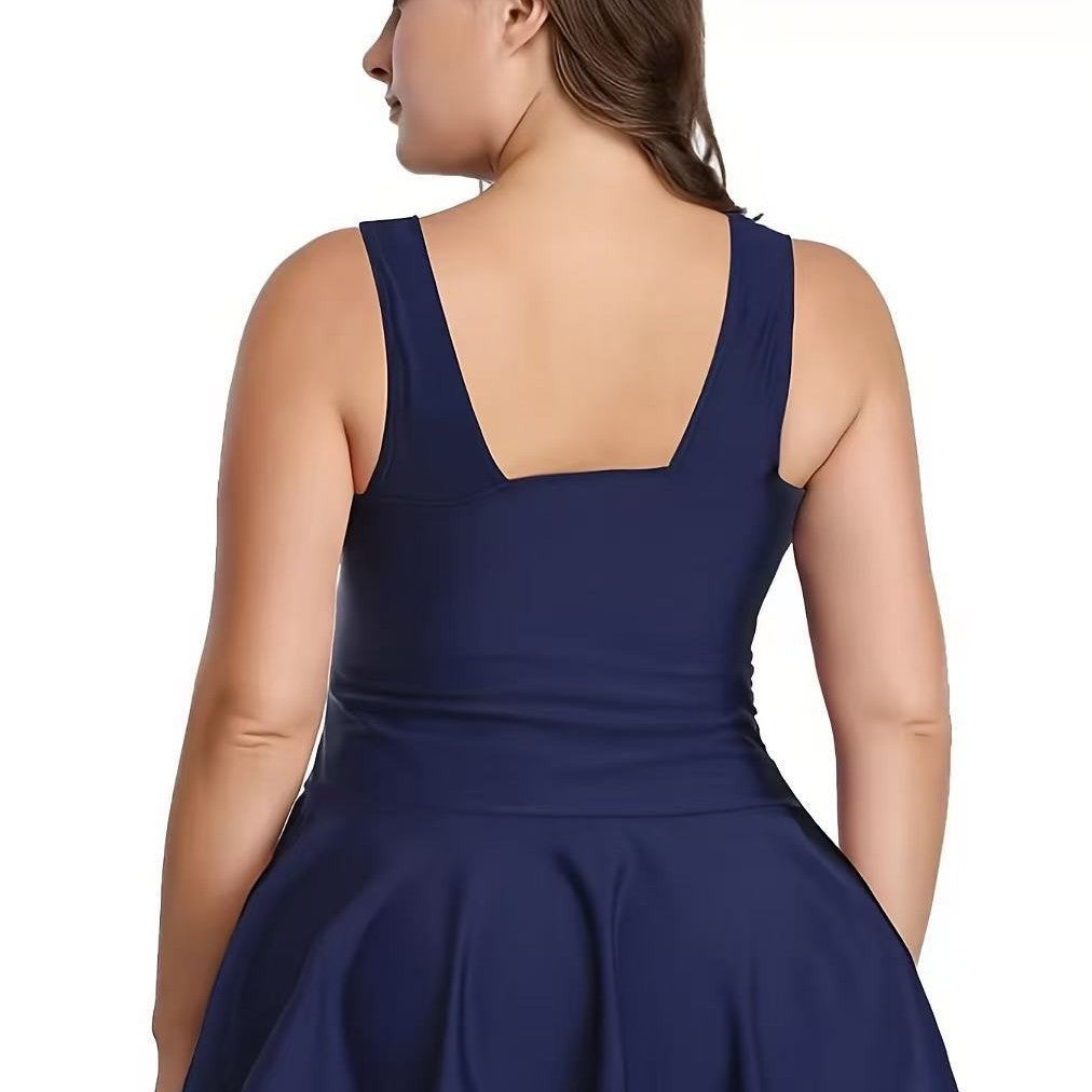 Damen Schwimmunterkleid mit modischem Rock Echo Archiv