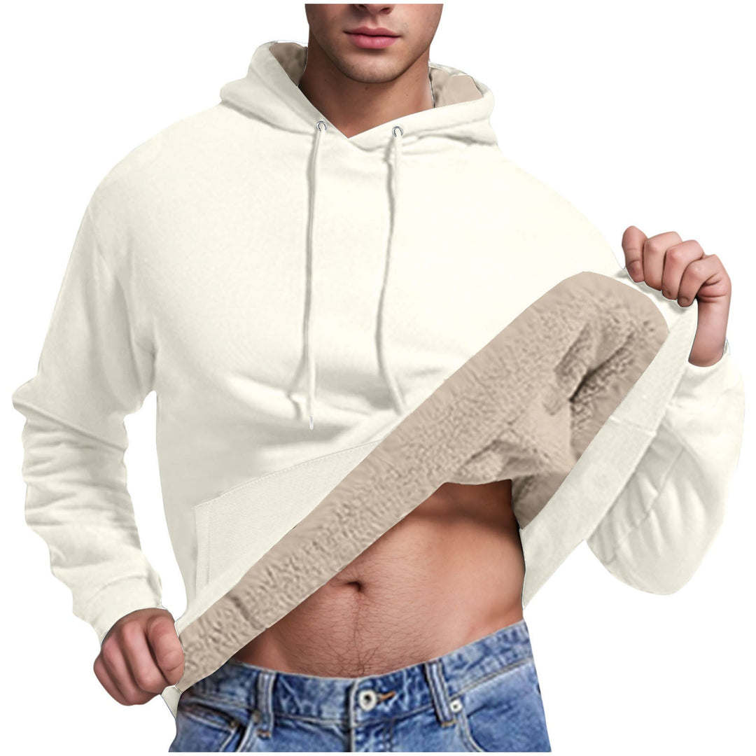 Herren Fleece-Kapuzenpullover mit innenliegendem Kuschelfutter Echoarchiv