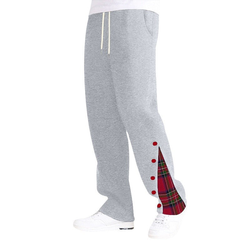 Herren Freizeit-Hose mit knöpfbarem Seitenschlitz und lässigem Schnitt Echoarchiv