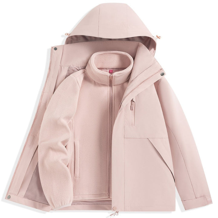Herren zweilagiger Outdoorparka mit herausnehmbarer Fleece-Innenjacke und Kapuze Echo Archiv