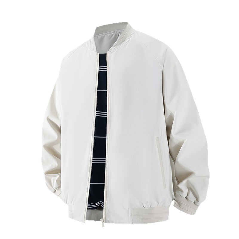 Herren Leichte Windbreaker-Bomberjacke mit Raglanärmeln, elastischen Bündchen und Zwei-Wege-Reißverschluss Echo Archiv