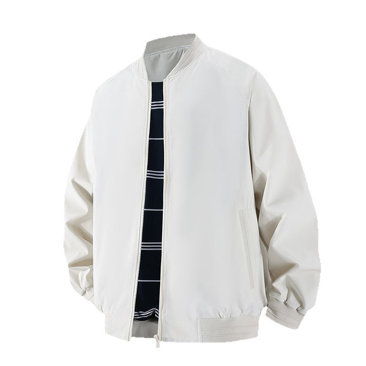 Herren Leichte Windbreaker-Bomberjacke mit Raglanärmeln, elastischen Bündchen und Zwei-Wege-Reißverschluss Echo Archiv